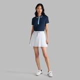 G/Fore CONTRAST QUARTER ZIP TECH PIQUE POLO TWILIGHT Women