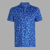 G/Fore MAPPED ICON CAMO TECH JERSEY MODERN SPREAD COLLAR POLO