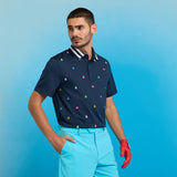 G/Fore EMBROIDERED TECH JERSEY POLO