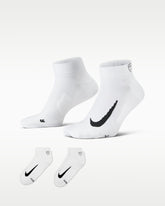 Nike Multiplier Low Golf Quarter Socks (2 Pairs)