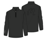 Malbon Evergreen Perforated Quarter Zip