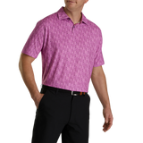 FootJoy Lisle Glass Print Self Collar Polo