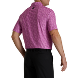 FootJoy Lisle Glass Print Self Collar Polo