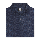 FootJoy Lisle Glass Print Self Collar Polo