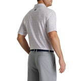 FootJoy Lisle Glass Print Self Collar Polo