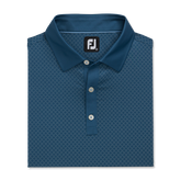 FootJoy Diamond Dot Print Lisle Self Collar Polo