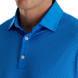 FootJoy Diamond Dot Print Lisle Self Collar Polo