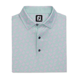 FootJoy Shadow Palm Print Lisle Self Collar Polo