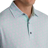 FootJoy Shadow Palm Print Lisle Self Collar Polo