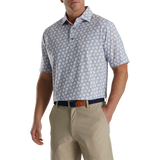 FootJoy Shadow Palm Print Lisle Self Collar Polo