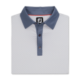 FootJoy Diamond Dot Print Lisle Self Collar Polo