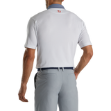 FootJoy Diamond Dot Print Lisle Self Collar Polo