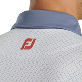 FootJoy Diamond Dot Print Lisle Self Collar Polo