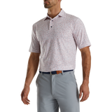 FootJoy Granite Print Lisle Self Collar Polo