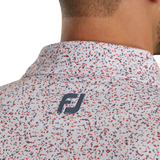 FootJoy Granite Print Lisle Self Collar Polo