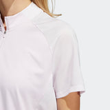Adidas Women's Quarter-Zip Mock Neck Polo Shirt