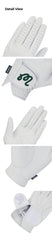 Malbon Embroidered Logo Left Hand Glove WHITE/BLUE (WOMAN)