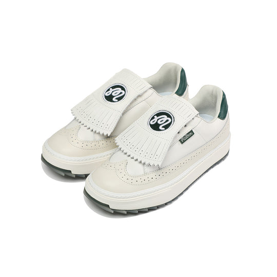 Malbon Golf Shoes WHITE GREEN CREAM