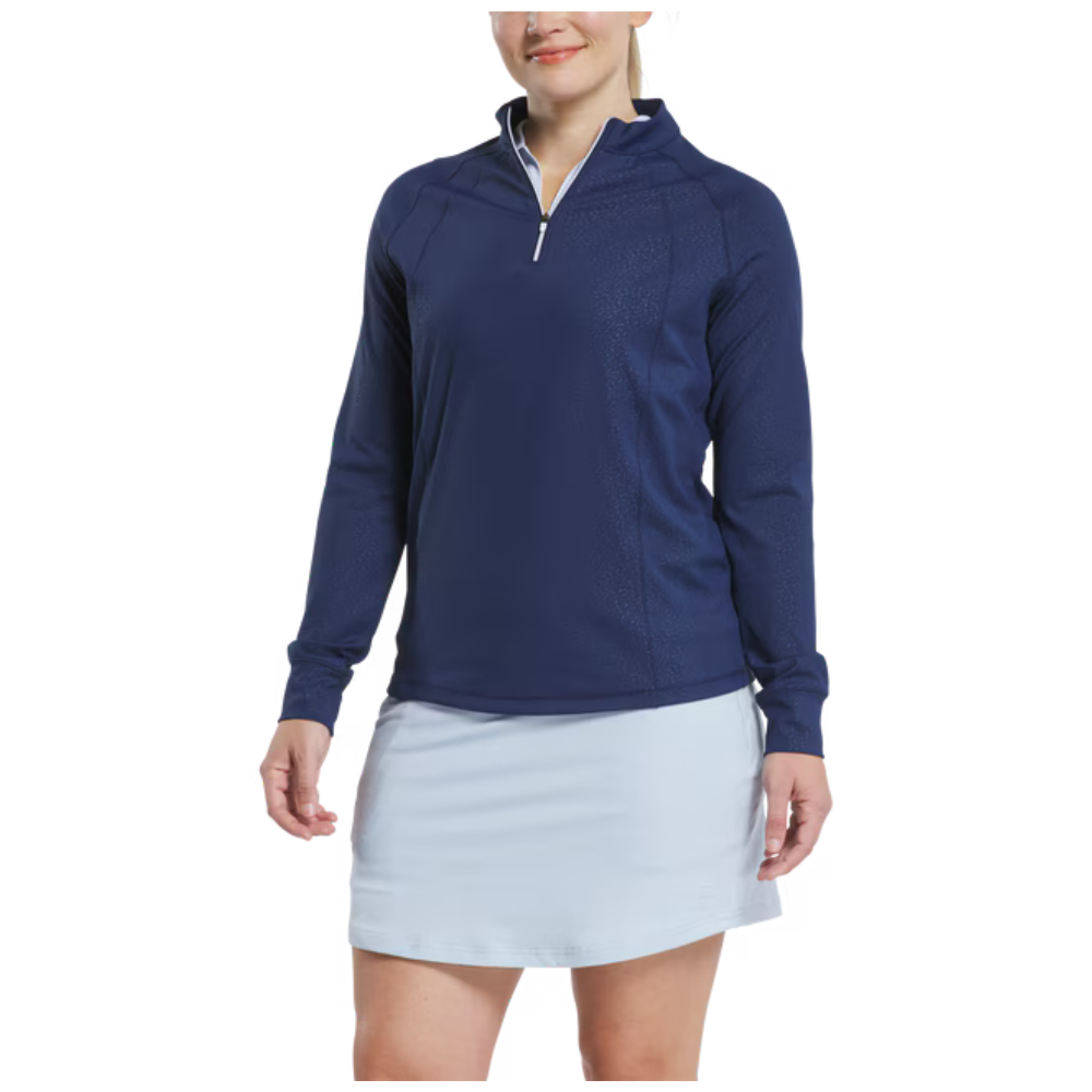 Footjoy Embossed Quarter-Zip Women