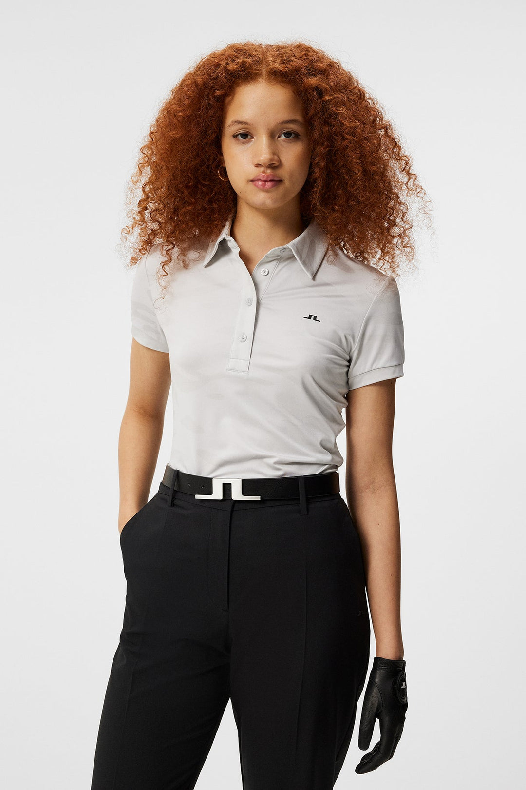 J. Lindeberg Alaya Jacquard Golf Polo