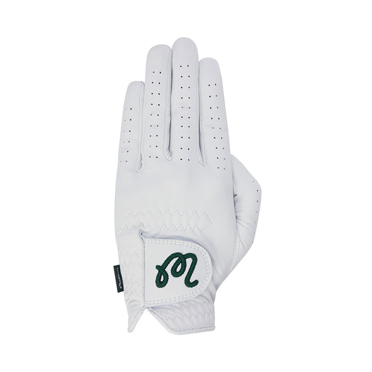 Malbon Embroidered Logo Left Hand Glove WHITE/BLUE (WOMAN)