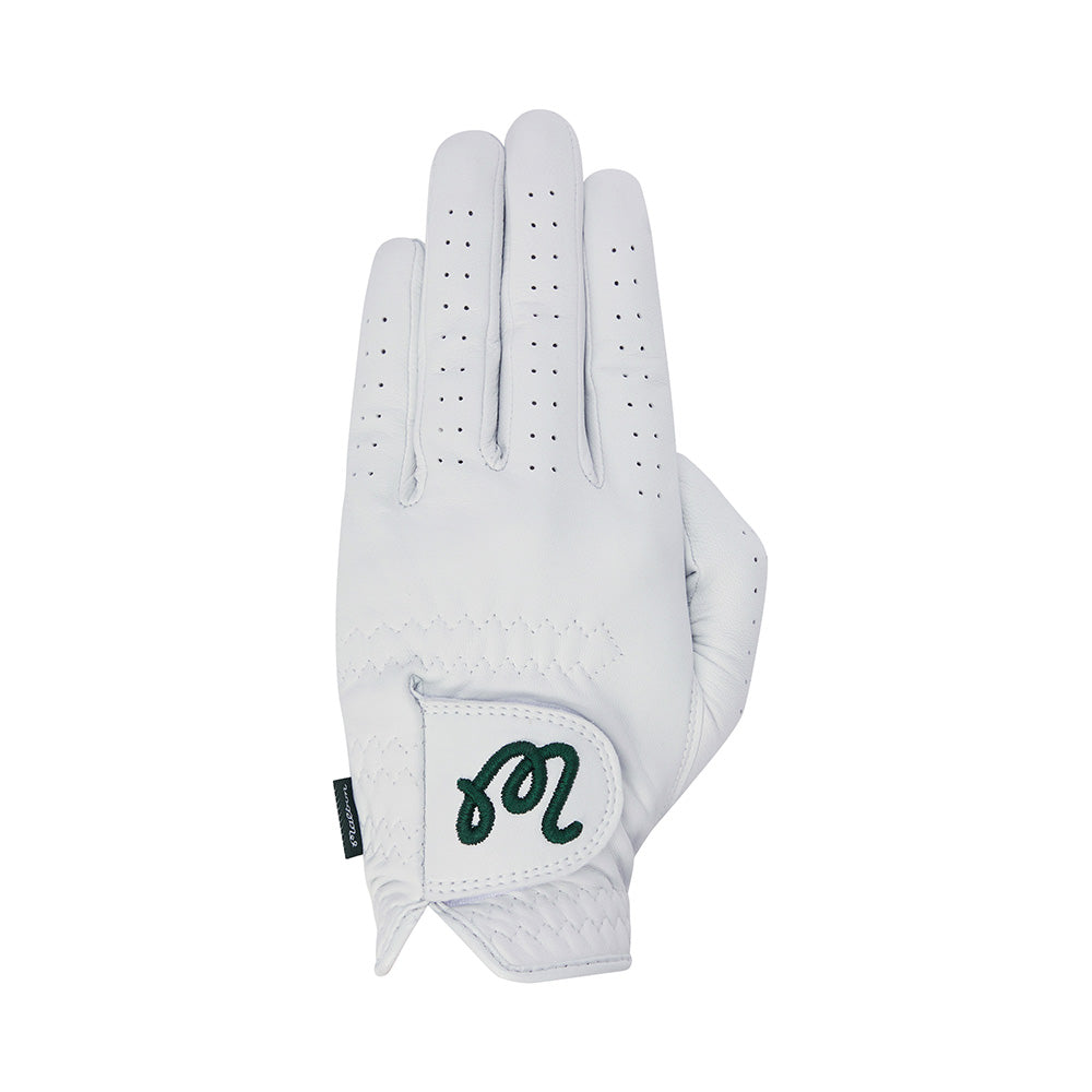 Malbon Embroidered Logo Left Hand Glove WHITE (Men)