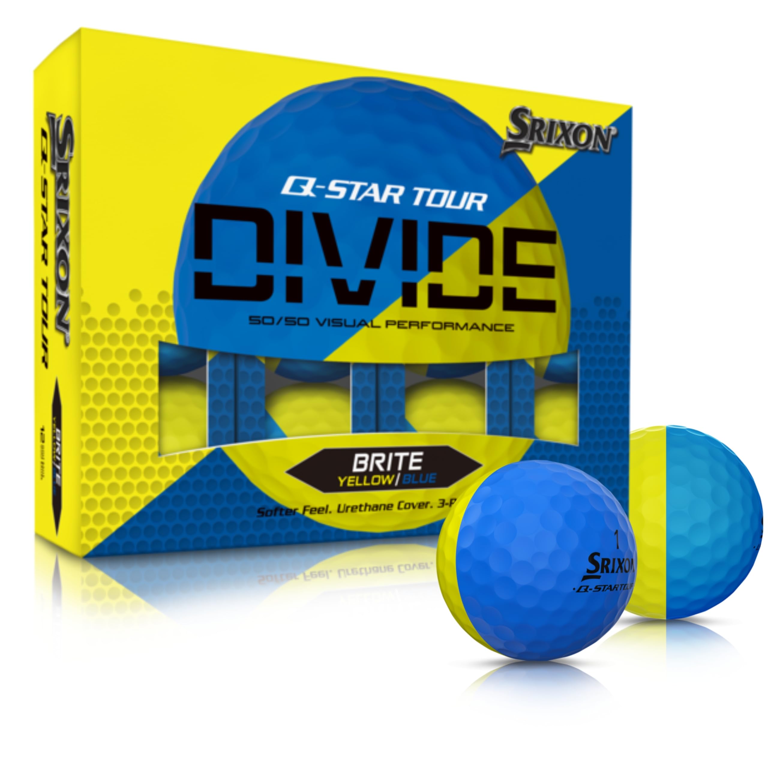 Srixon Q-Star Divide 12 Tour Quality Golf Balls New