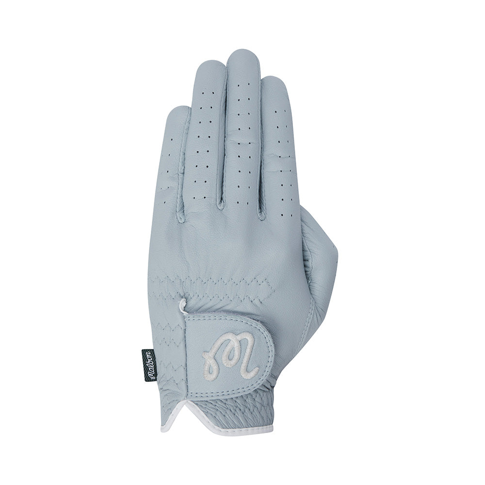 Malbon Embroidered Logo Left Hand Glove WHITE/BLUE (WOMAN)