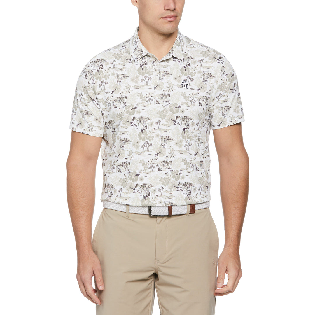 Original Penguin Chi Chi All-Over Floral Print Golf Polo