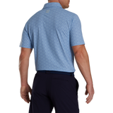 FootJoy Golf Course Doodle Stretch Pique Self Collar Polo