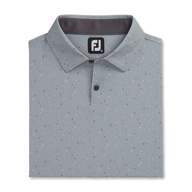 FootJoy Tweed Texture Stretch Pique Self Collar Polo