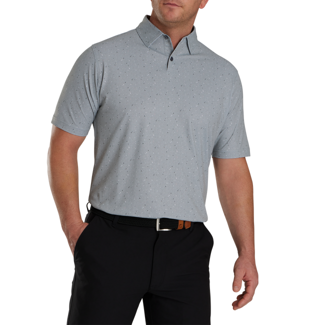 FootJoy Tweed Texture Stretch Pique Self Collar Polo