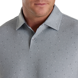 FootJoy Tweed Texture Stretch Pique Self Collar Polo