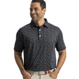 FJ Wingtip Floral Lisle Men Golf Polo