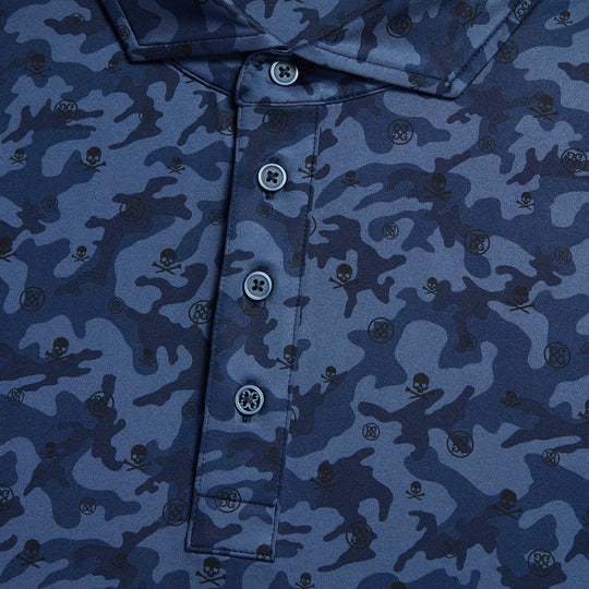 G/Fore Mapped Icon Camo Tech Jersey Polo