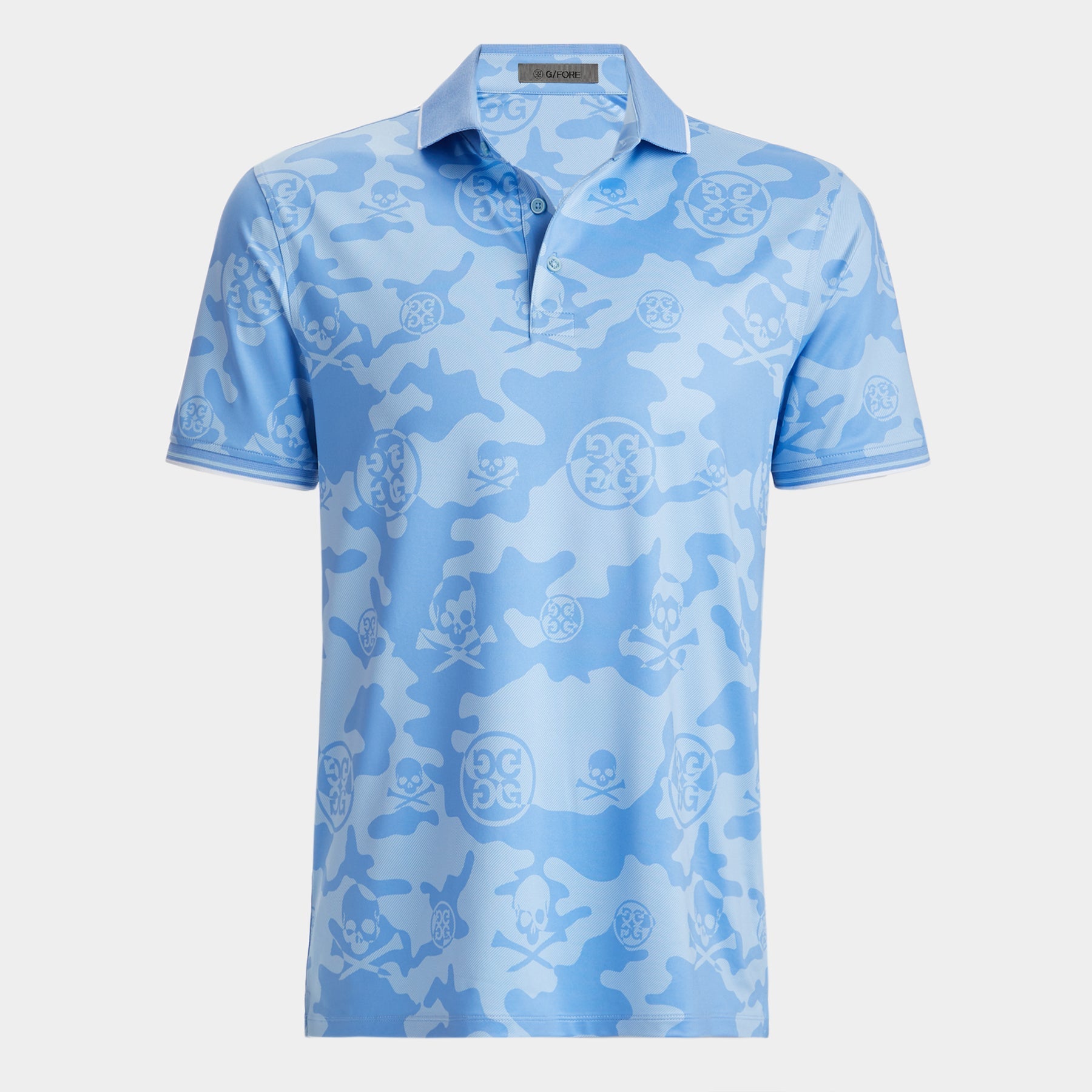 G/Fore Rib Collar Exploded Camo Tech Polo