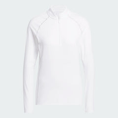 Adidas Ultimate365 Solid Quarter-Zip Mock Polo Shirt Women