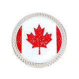 Navika Canadian Flag Glitzy Magnetic Kicks Candy Shoe Ball Marker