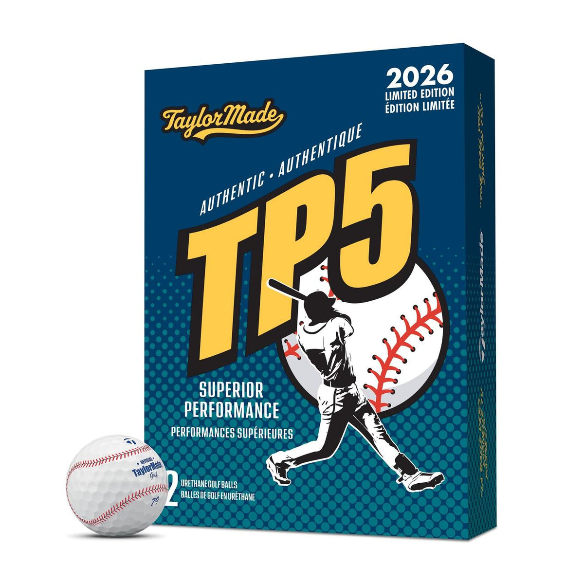 TAYLORMADE Limited Edition - TP5 Pix Golf Balls - Baseball