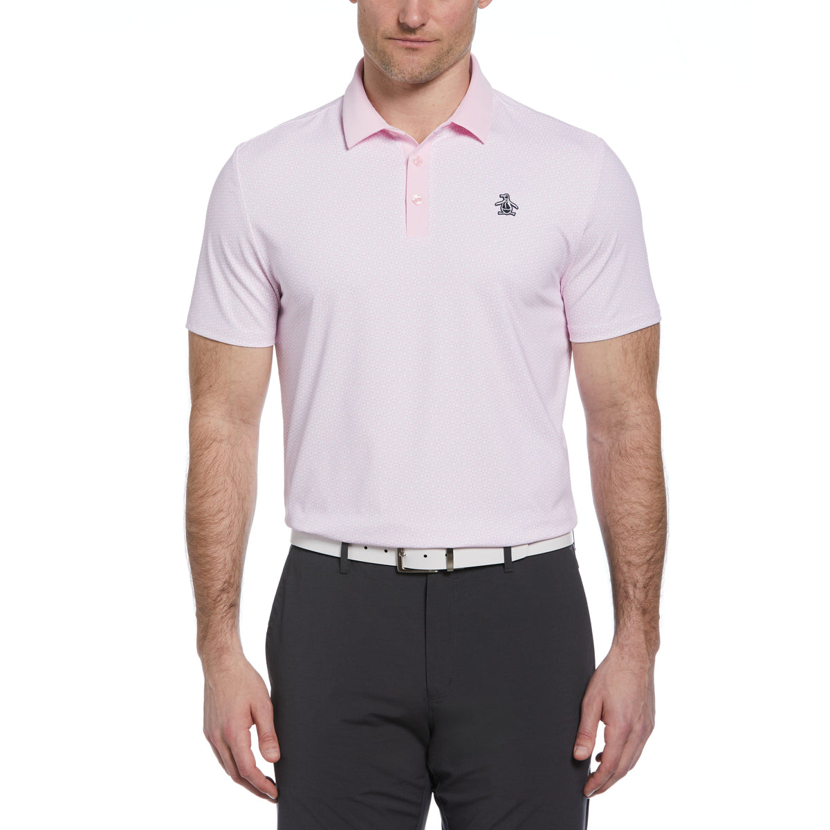 Original Penguin Retro Micro Floral Print Golf Polo