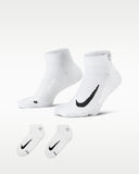 Nike Multiplier Low Golf Quarter Socks (2 Pairs)
