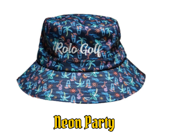 Rolo Golf Neon Party Bucket Hat