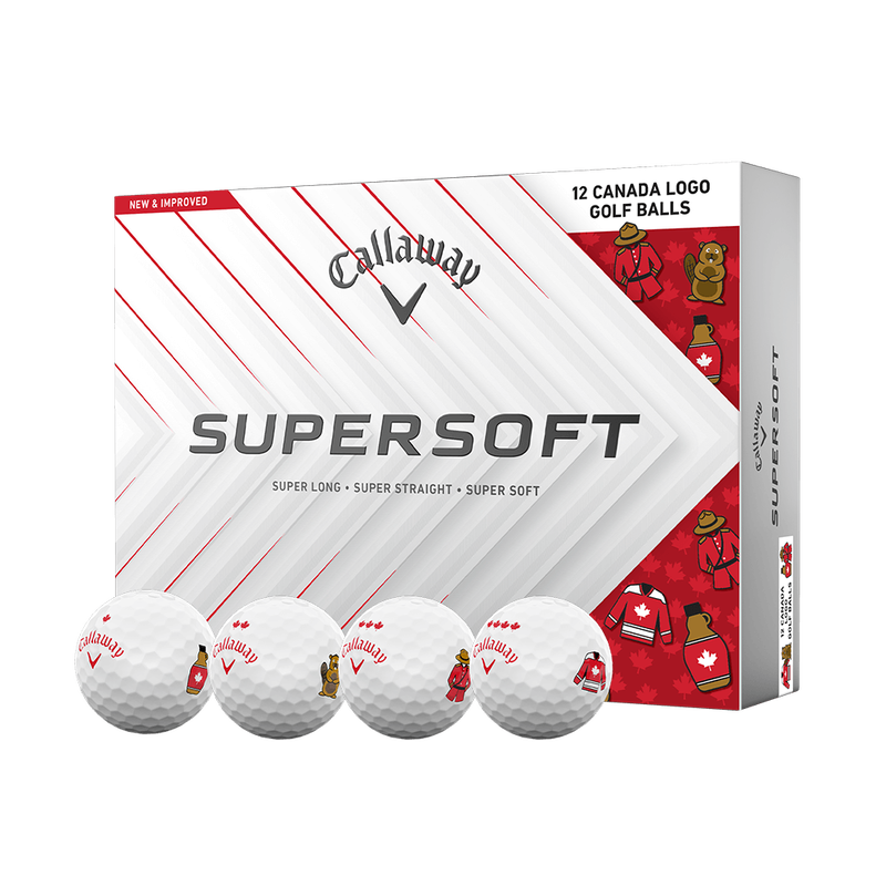 Callaway SuperSoft Canada Logo Golf Balls 12 Balls