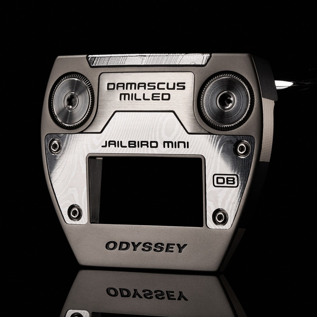 Odyssey Damascus Milled Jailbird Mini Double Bend Putter