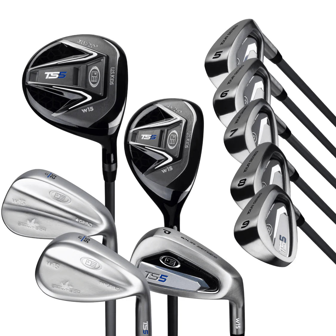 US Kids Tour Series 5 Hybrid Irons (51in) - Graphite