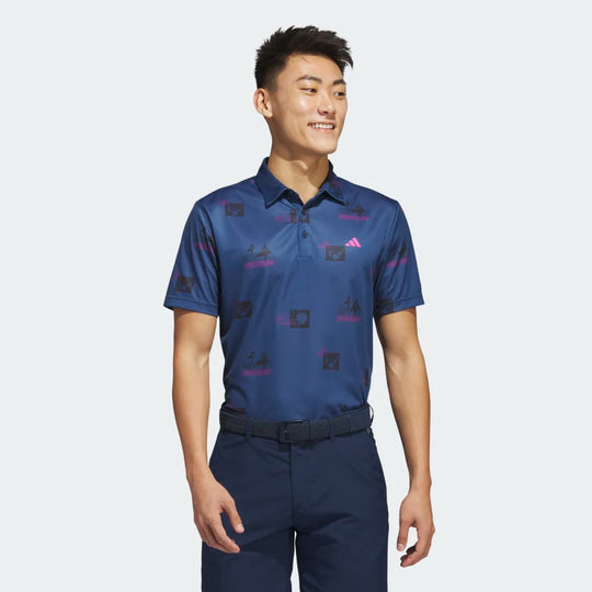 Adidas Allover Print Polo