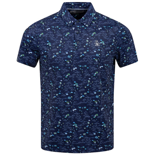 Original Penguin Pete in the Park Print Golf Polo