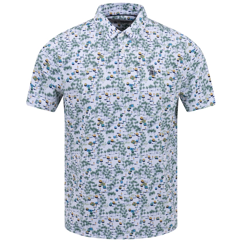 Original Penguin Pete in the Park Print Golf Polo