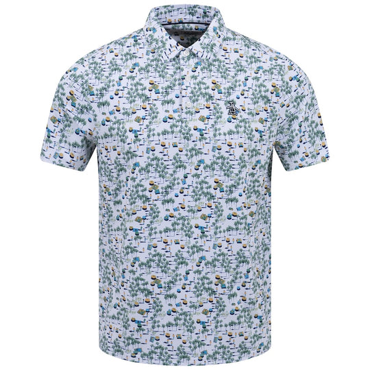 Original Penguin Pete in the Park Print Golf Polo