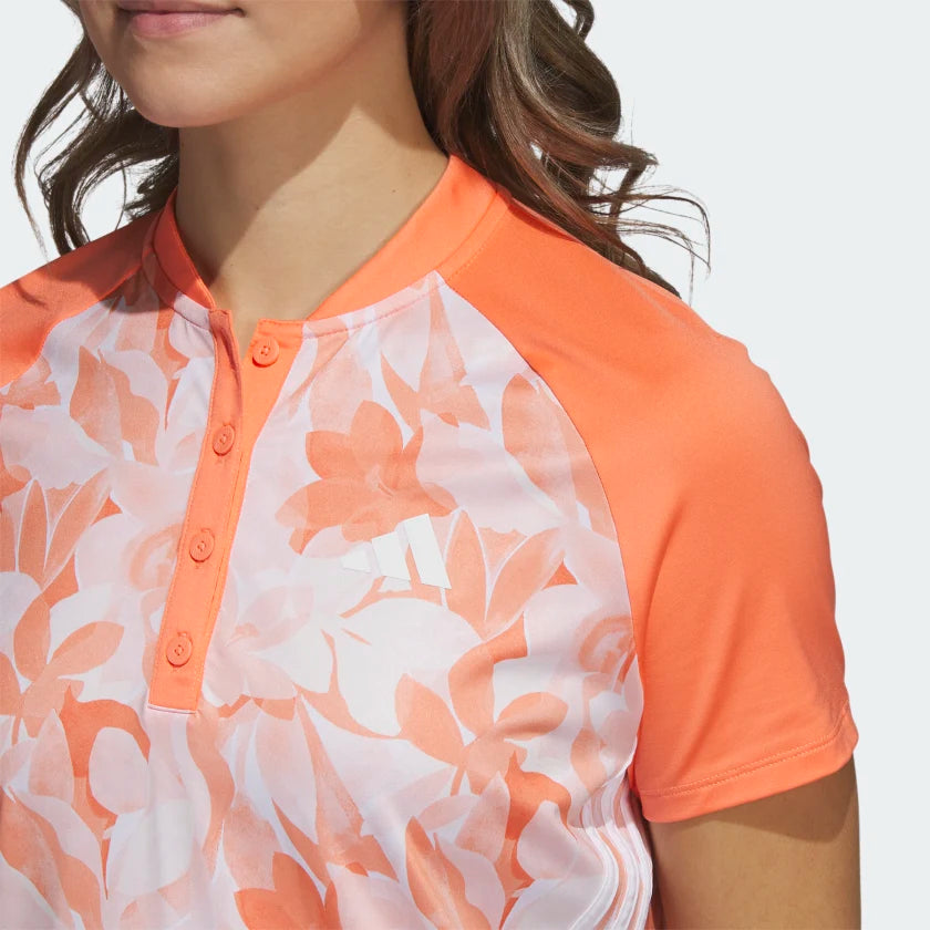 Adidas Women's Floral Polo Shirt